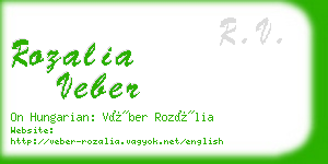 rozalia veber business card